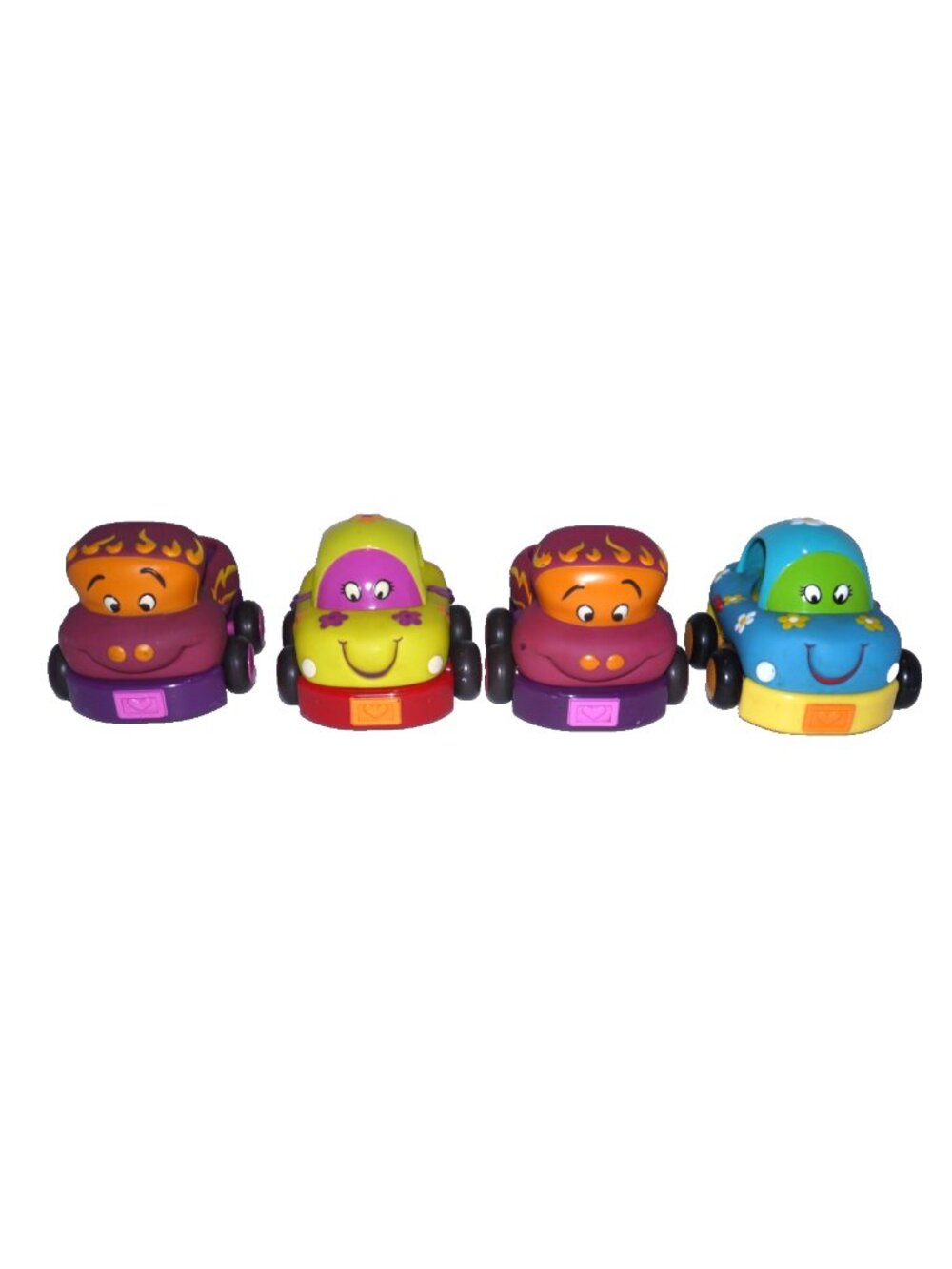 Battat B-Toys set of four 5" long plastic friction push cars